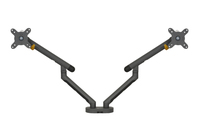 BakkerElkhuizen BE Flexible Dual Monitorarm Dark Grey