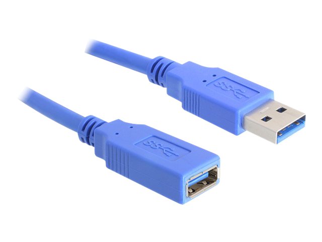 Delock Verlaengerungskabel USB 3.0 Typ-A Stecker > USB 3.0 Typ-A Buchse 1 m blau