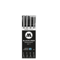 MOLOTOW BLACKLINER SET 1 Fineliner-Set schwarz, 4 St. MOLOTOW BLACKLINER SET 1 Fineliner-Set schwarz, 4 St.