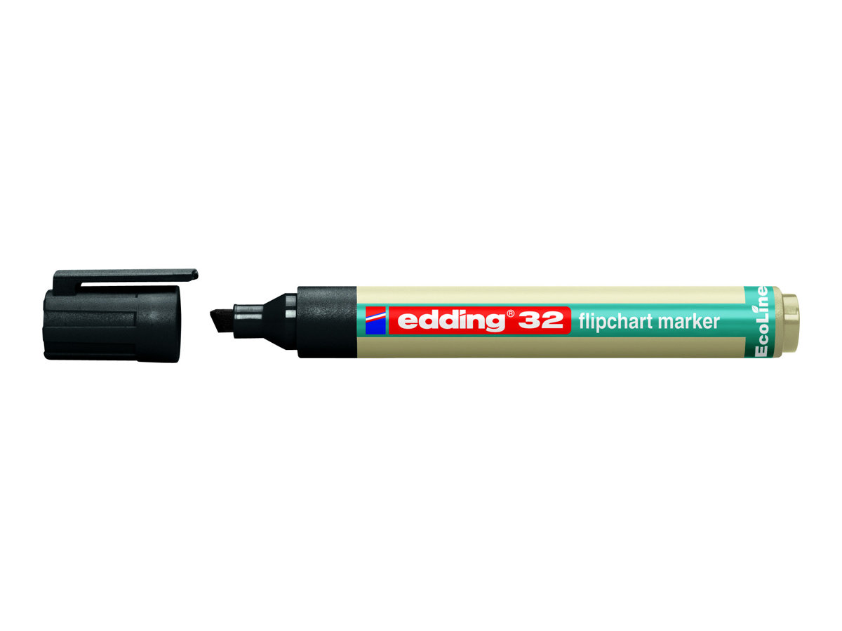 edding 32 Ecoline Flipchart-Marker schwarz 1,0 - 5,0 mm, 10 St. edding 32 Ecoline Flipchart-Marker schwarz 1,0 - 5,0 mm, 10 St.