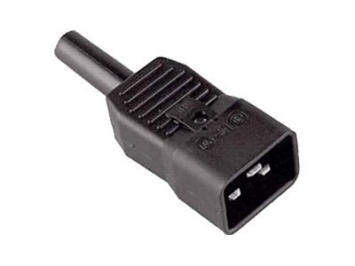 BACHMANN Kaltgertestecker IEC320 C20 16A250VAC schwarz Schraubanschluss