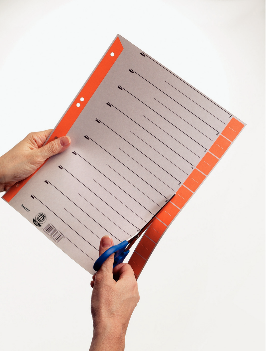 Esselte Leitz Trennblätter 1652 orange 230 g/qm DIN A4