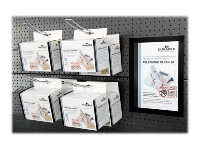 DURABLE Magnetrahmen DURAFRAME® MAGNETIC A5 schwarz A5, 5 St.