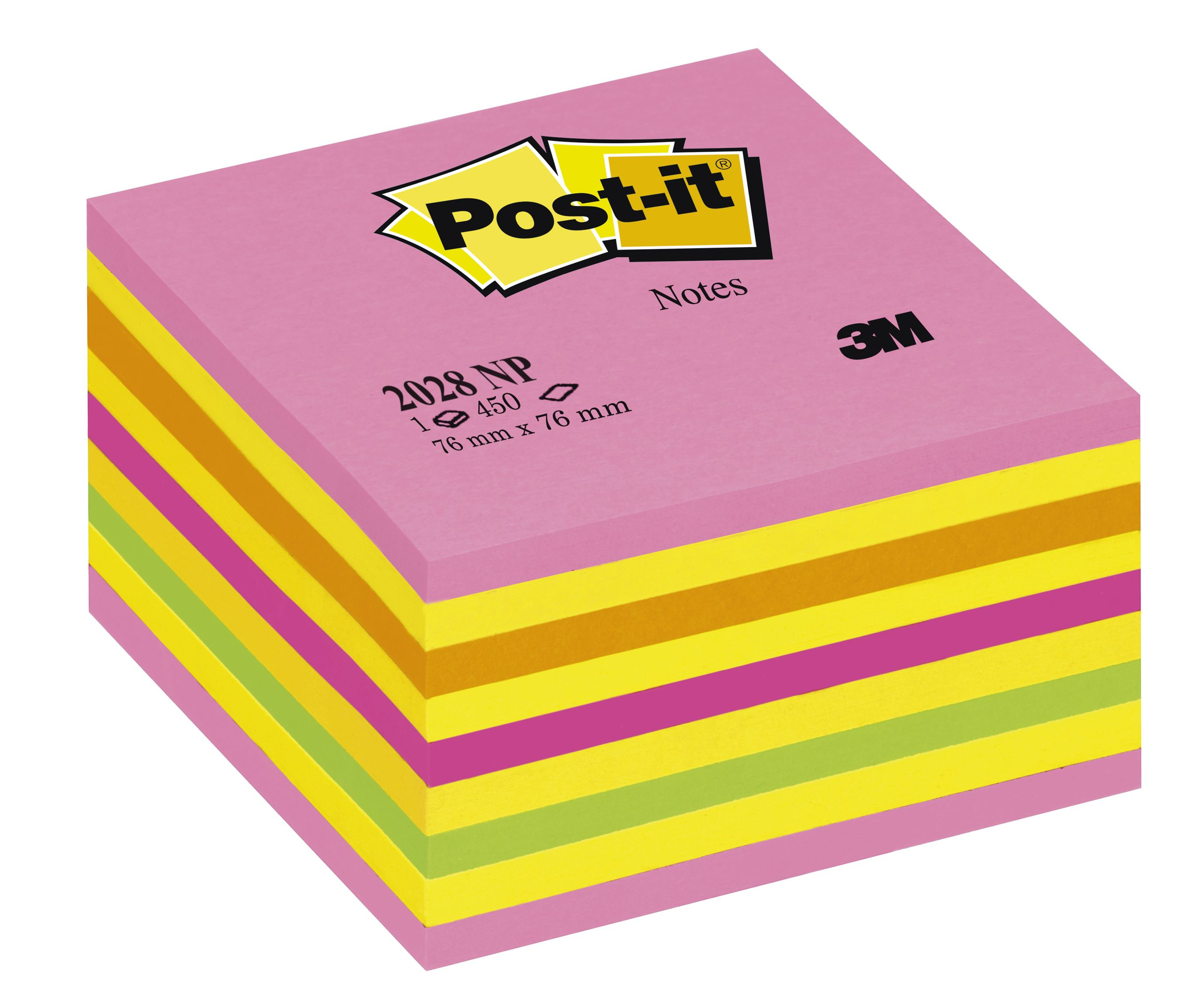 Post-it® Haftnotizen 2028NP farbsortiert, 1 St. Post-it® Haftnotizen 2028NP farbsortiert, 1 St.
