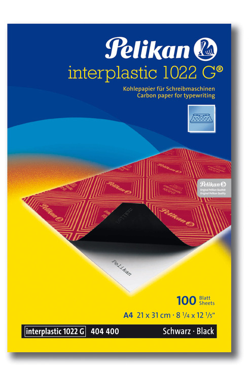 Pelikan Kohlepapier interplastic 1022 G® 400142584 DIN A4, 100 Blatt Pelikan Kohlepapier interplastic 1022 G® 400142584 DIN A4, 100 Blatt