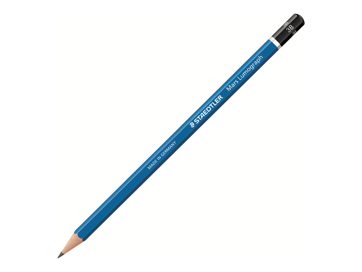STAEDTLER Mars Lumograph Bleistift 3B blau, 1 St. STAEDTLER Mars Lumograph Bleistift 3B blau, 1 St.