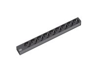 Bachmann 19"-Steckdosenleiste ALU 1HE, 9-fach 35°, schwarz, 2,0m, ohne Schalter Bachmann 19"-Steckdosenleiste ALU 1HE, 9-fach 35°, schwarz, 2,0m, ohne Schalter