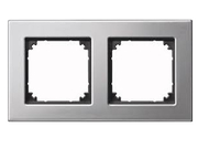 Merten Metallrahmen M-PLAN 475260 2f. Platinsilber