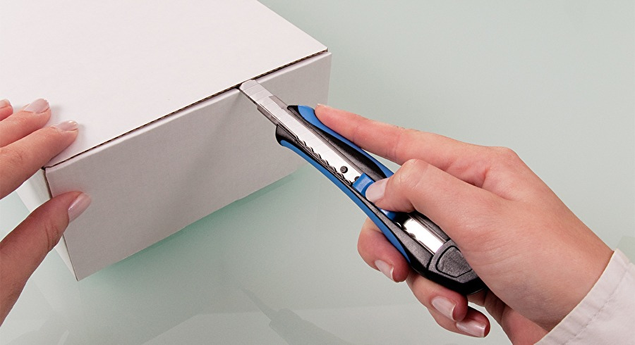 WEDO Soft‑Cut Cuttermesser 9,0 mm Blau