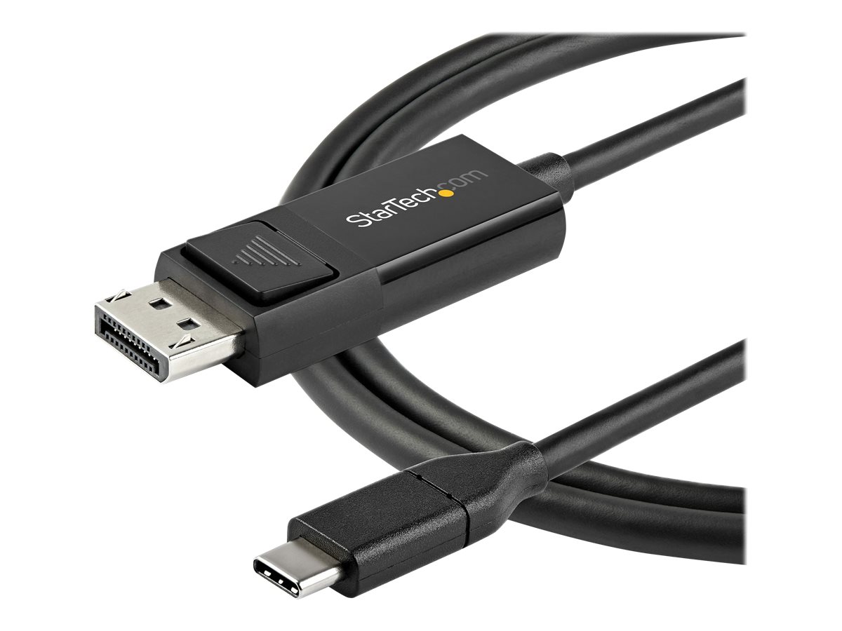 StarTech.com 6ft (2m) USB C to DisplayPort 1.2 Cable 4K 60Hz - Reversible DP to USB-C / USB-C to DP Video Adapter Monitor Cable HBR2/HDR - USB-/DisplayPort-Kabel - 2 m