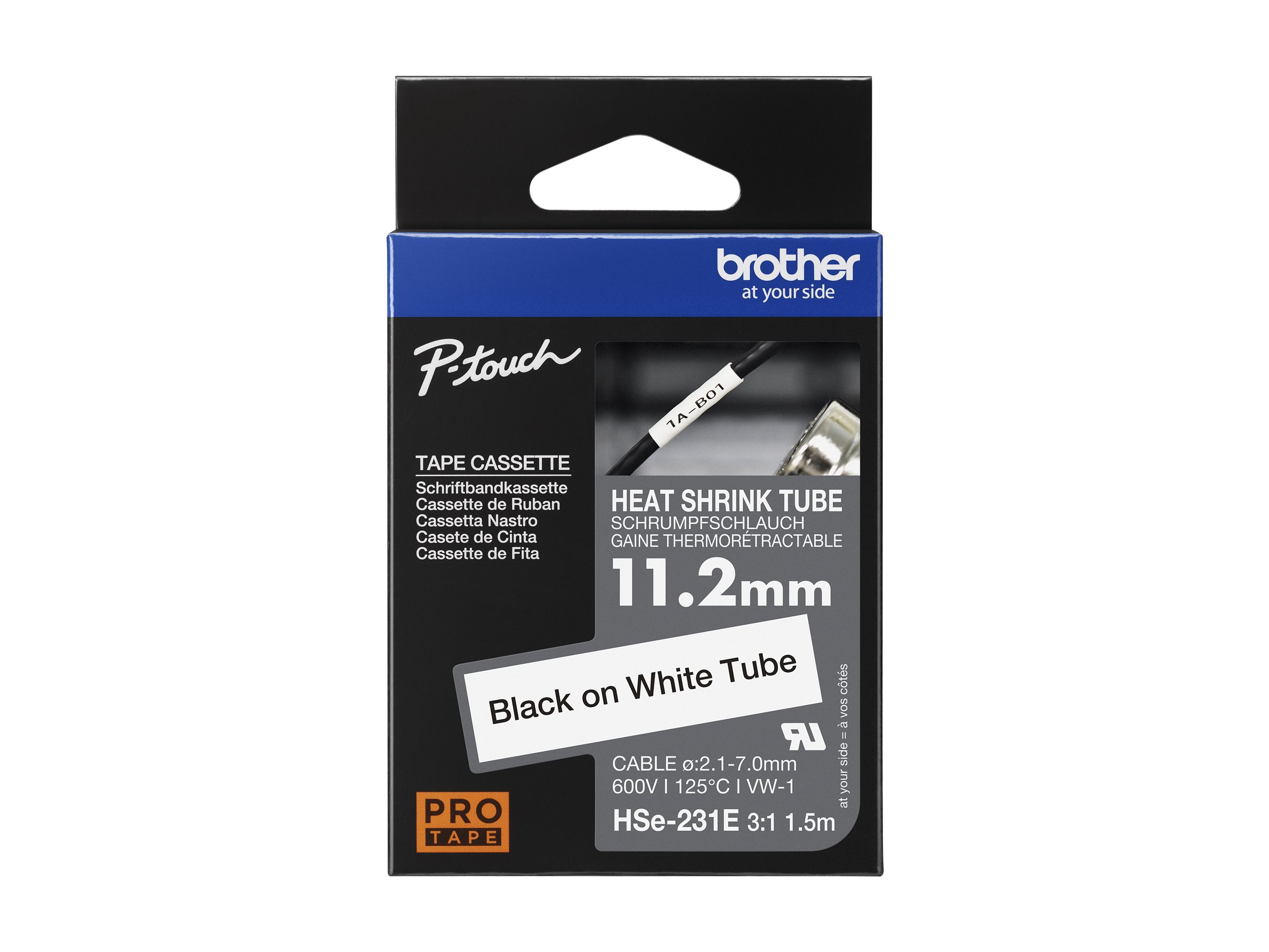 HSE231E BROTHER Schrumpfschlauch 11.2mm HSE231E BROTHER Schrumpfschlauch 11.2mm