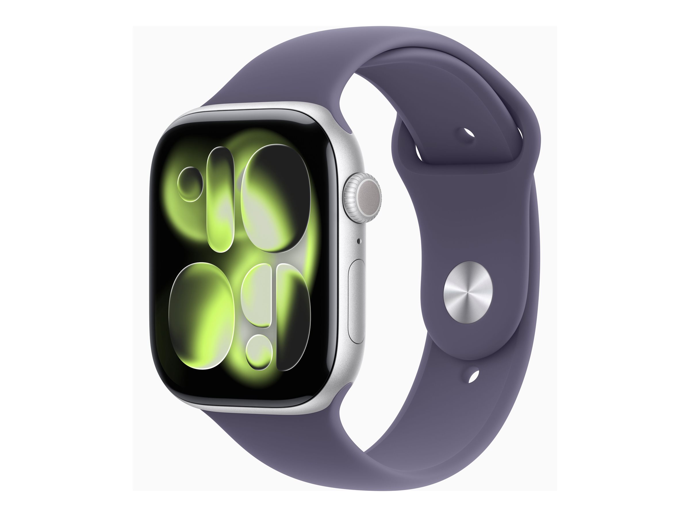 Apple Watch S11 Aluminium 46mm Silber Sportband nebelviolett SM