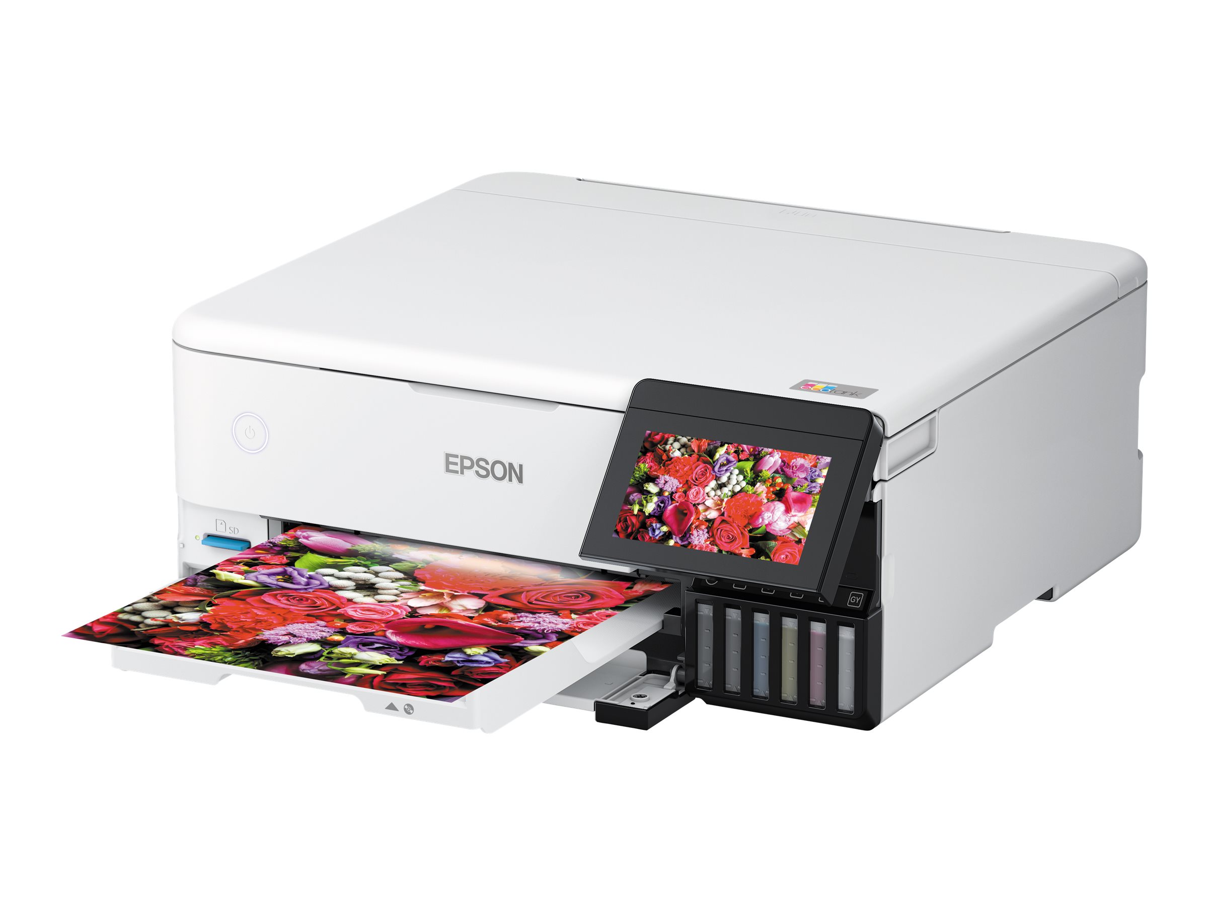 EPSON EcoTank ET-8500 3 in 1 Tintenstrahl-Multifunktionsdrucker weià EPSON EcoTank ET-8500 3 in 1 Tintenstrahl-Multifunktionsdrucker weiÃ