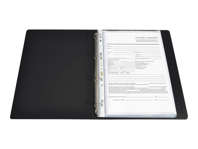 100 OXFORD Prospekthuellen DIN A4 transparent genarbt 0,12 mm