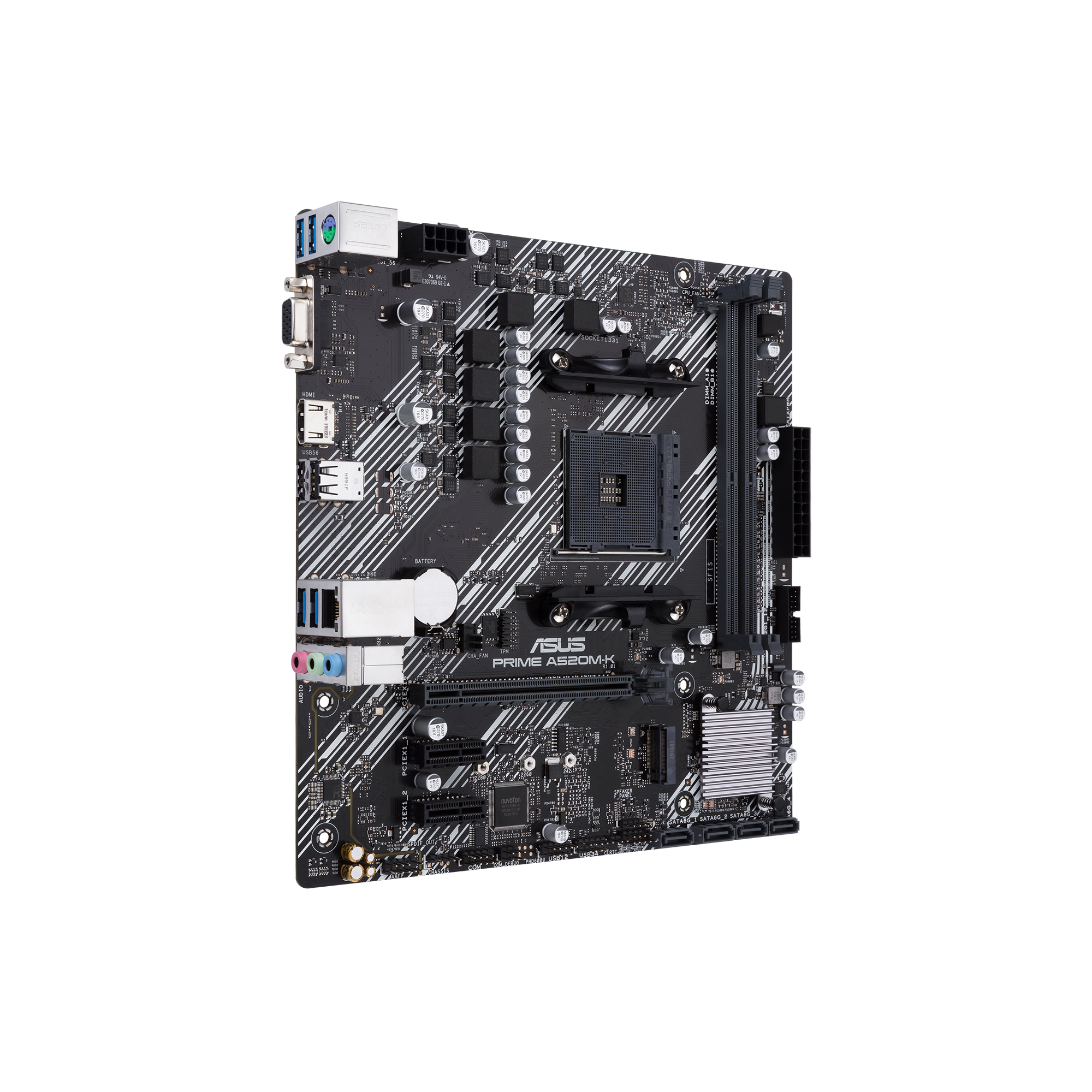 ASUS PRIME A520MK AMD Socket AM4 for 3rd Gen AMD Ryzen mATX Form Factor DDR4