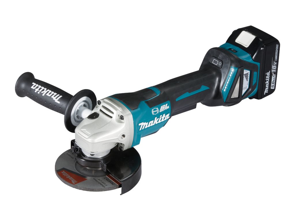 makita DGA517RTJ AkkuWinkelschleifer 18,0 V, mit 2 Akkus