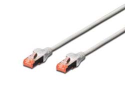 DIGITUS Patch Kabel SFTP CAT6 3m grau 4x2AWG 277 2xRJ45