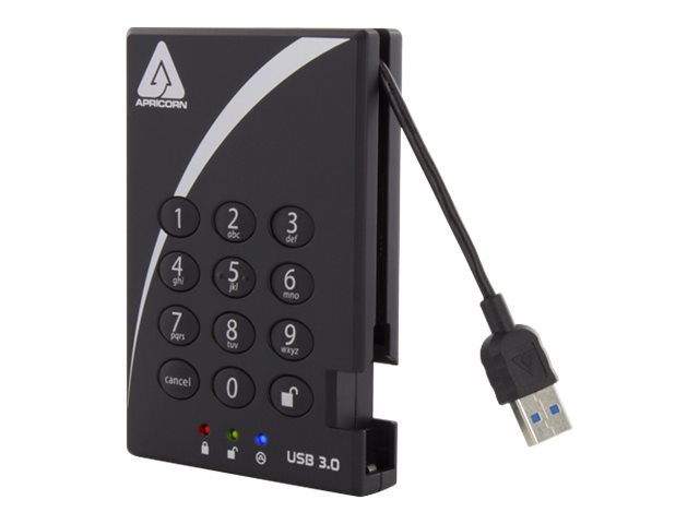 Apricorn Aegis Padlock 3.0 A25-3PL256-2000 - Festplatte - 2 TB - USB 3.0