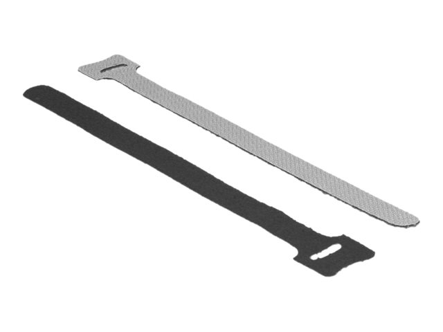 Delock Klett-Kabelbinder L 200 mm x B 12 mm 10 St?ck schwarz Delock Klett-Kabelbinder L 200 mm x B 12 mm 10 St?ck schwarz