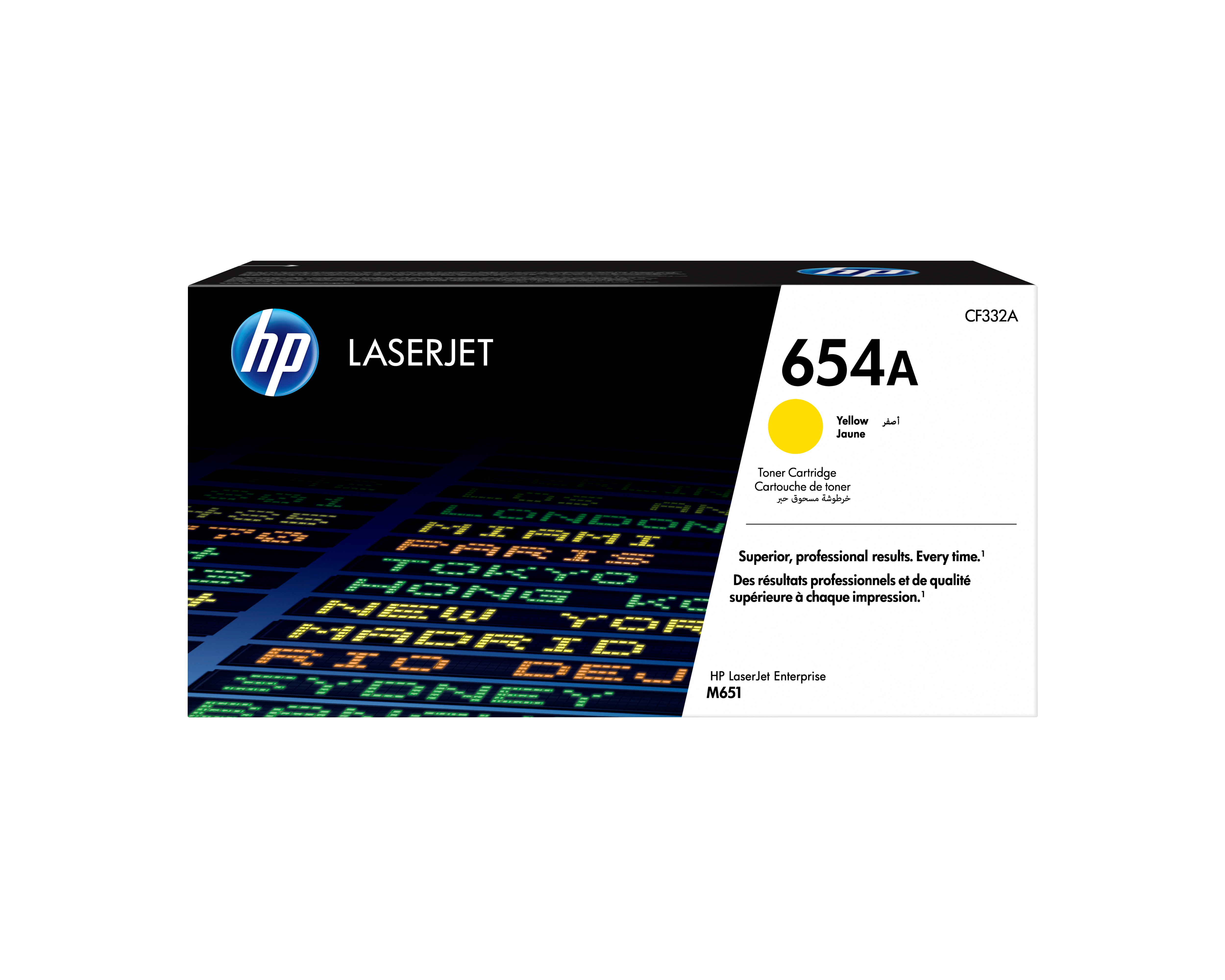 HP 654A LaserJet Tonerpatrone Gelb