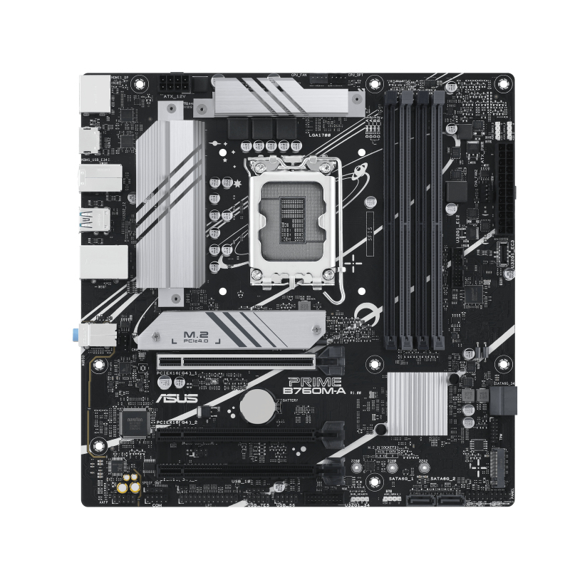 ASUS PRIME B760MACSM LGA1700 mATX MB 4xDDR5 4xSATA 2xM2