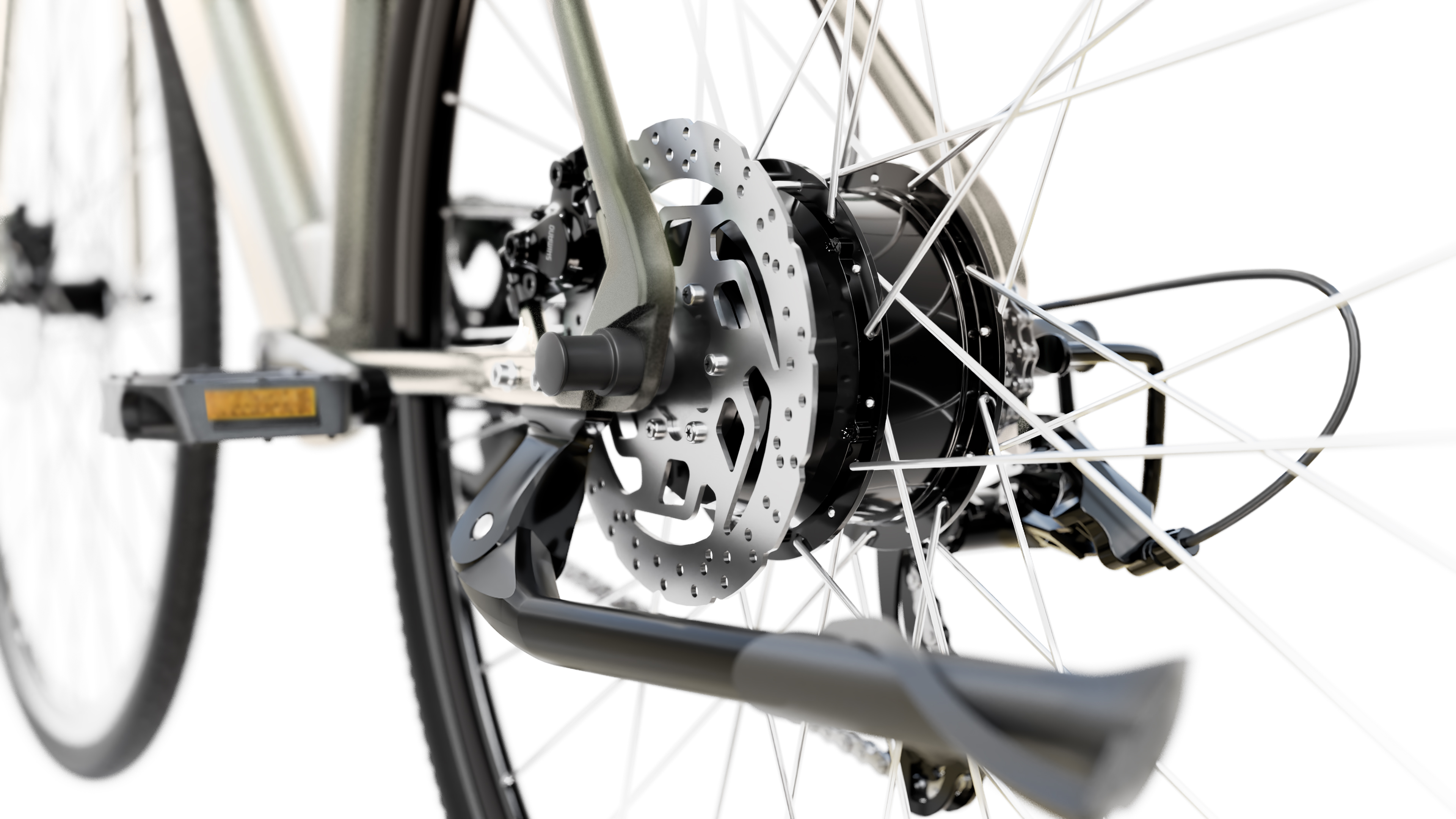 Sharp Gravel EBike 250W Motor App 70km grün glanz