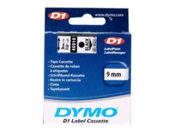 S0720670 DYMO D1 Schriftband 9mm schwarz