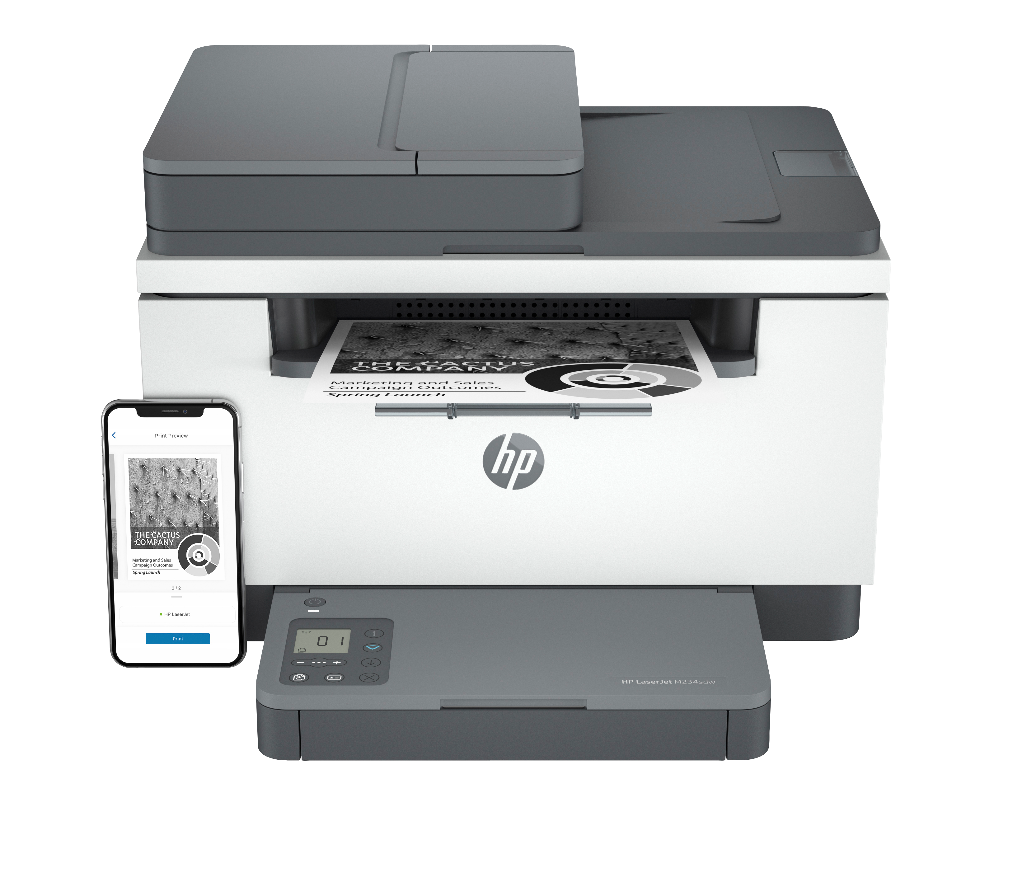 HP LaserJet MFP M234sdw 3 in 1 LaserMultifunktionsdrucker weiß