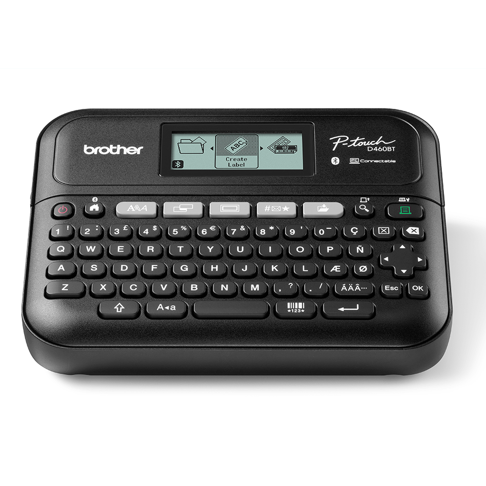 Brother Ptouch D460BTVP Desktop Beschriftungsgeraet mit Koffer