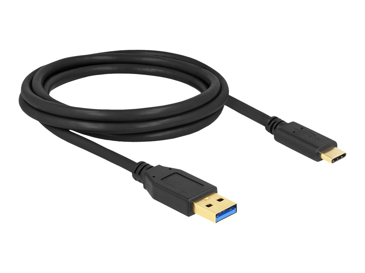Delock SuperSpeed USB (USB 3.2 Gen 1) Kabel Typ-A zu USB Type-C 2 m Delock SuperSpeed USB (USB 3.2 Gen 1) Kabel Typ-A zu USB Type-C 2 m
