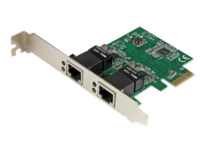 StarTech.com Dual Port Gigabit PCI Express Server Network Adapter Card - 1 Gbps PCIe NIC - Dual Port Server Adapter - 2 Port Ethernet Card (ST1000SPEXD4) - Netzwerkadapter - PCIe - Gigabit Ethernet x 2