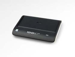 REINERSCT cyberJack RFID basis Chipkartenleser fuer den neuen Personalausweis nPA BSI zertifiziert