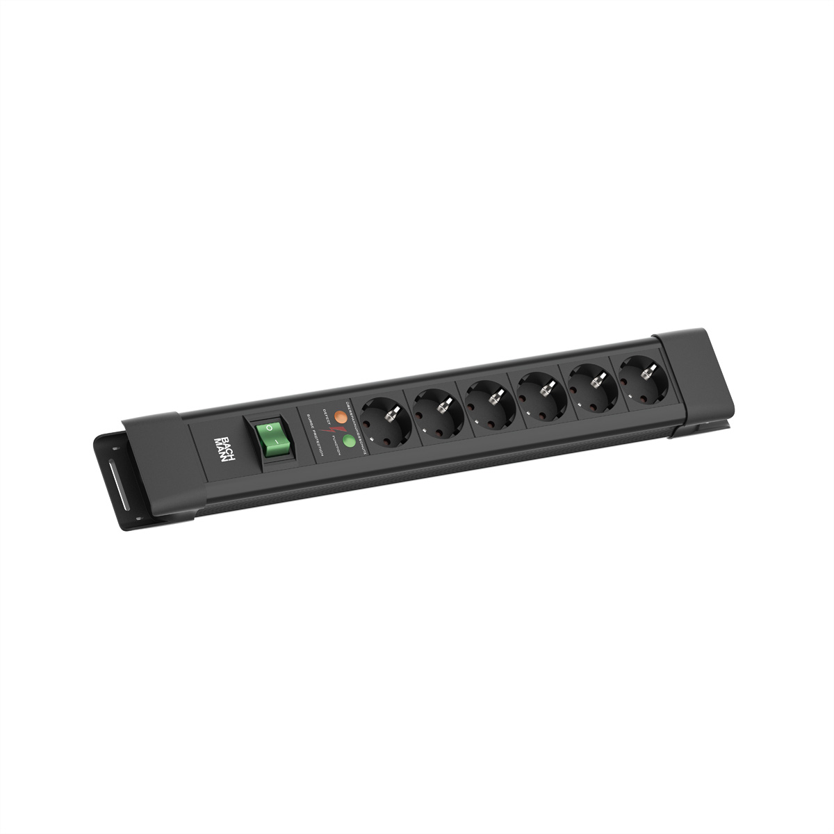 Bachmann Steckdosenleiste 6xCEE73 1xSPD 1xSchalter 2,0m CEE77 sw