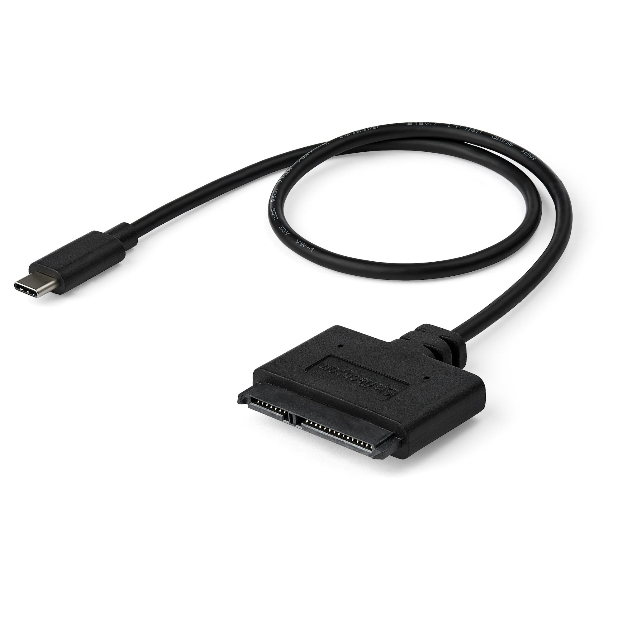 STARTECHCOM USB 31 Gen 2 to 25in SATA Adapter with Integrated Cable Typ