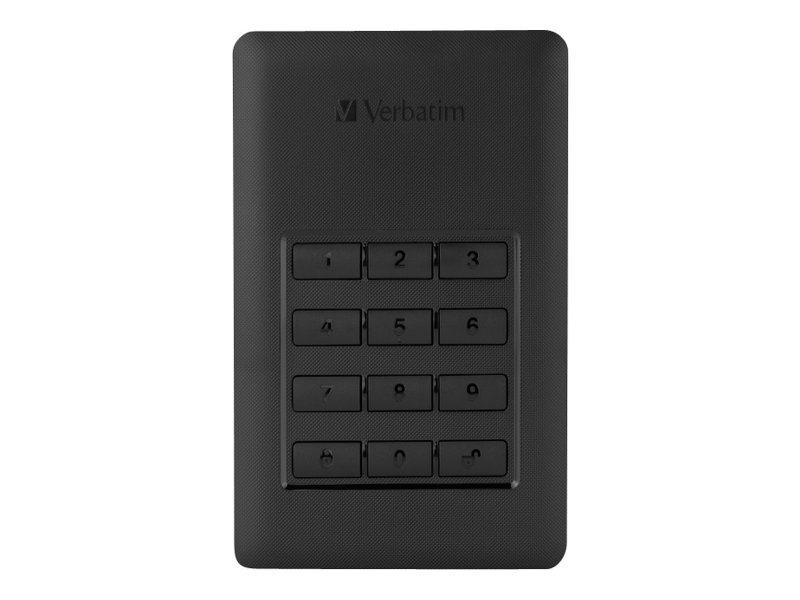 verbatim Store 'n' Go Secure Portable 1 TB externe HDD-Festplatte schwarz, silber