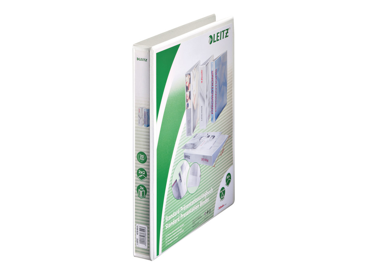 6 LEITZ Praesentationsringbuecher 2-Ringe weiss 3,7 cm DIN A4 6 LEITZ Praesentationsringbuecher 2-Ringe weiss 3,7 cm DIN A4