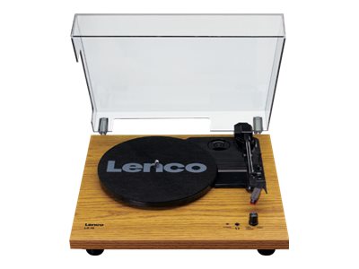 LENCO LS10WD Plattenspieler mit Lautsprechern, weissHolz