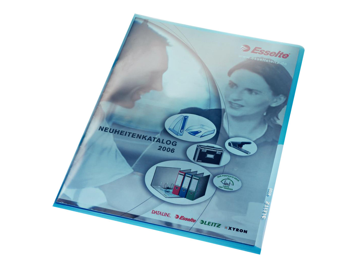 100 LEITZ Sichthuellen Premium 4100 DIN A4 blau glatt 0,15 mm 100 LEITZ Sichthuellen Premium 4100 DIN A4 blau glatt 0,15 mm
