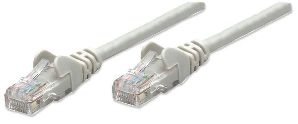 INTELLINET Netzwerkkabel Cat6 UUTP CCA Cat6kompatibel RJ45SteckerRJ45Stecker 5,0 m grau