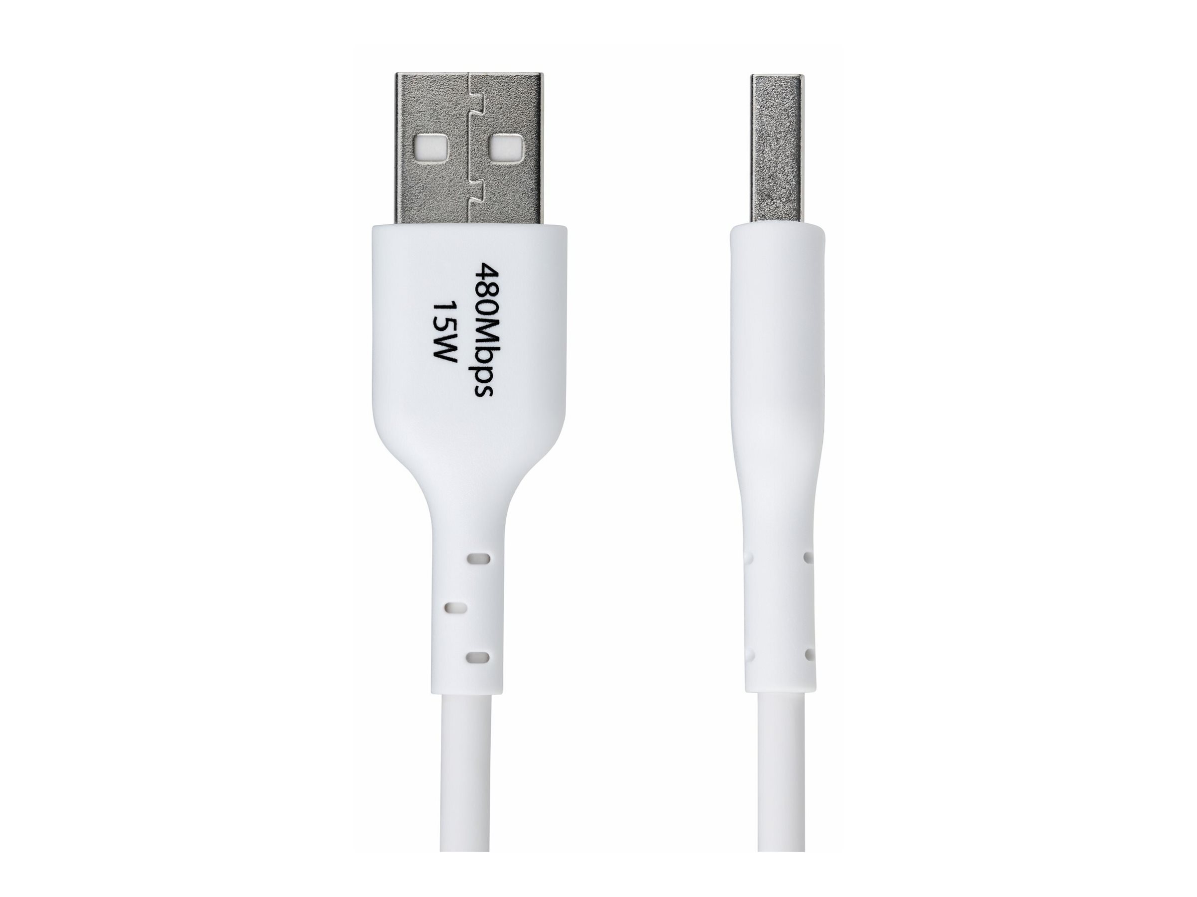STARTECH.COM 2m USB-A auf USB-C Ladekabel USB-A auf Typ-C Ladekabel 3A Schnellladekabel USB 2.0 Datenubertragung M/M Weiss