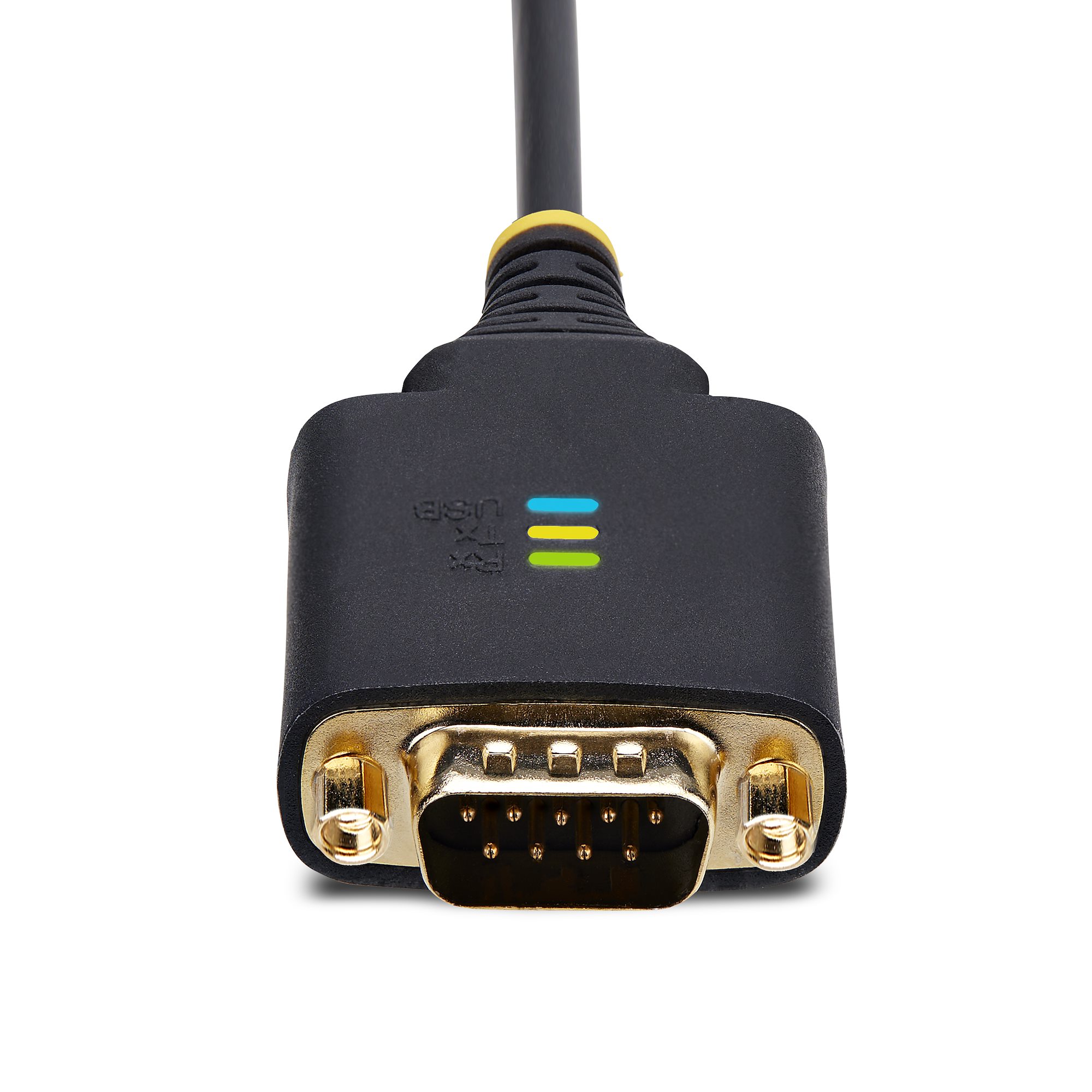 STARTECHCOM 60cm 24Zoll 2Port USB auf Seriell Adapter COMRetention,FTDI USBA zu DB9 RS232 Kabel Wechselbare SchraubenMuttern