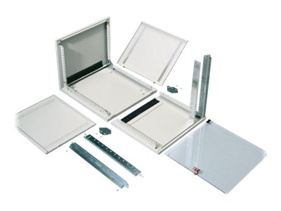 SCHA 19 Wandgehäuse 1teilig Flat-Pack NT Box 15HE T500 Sichttür