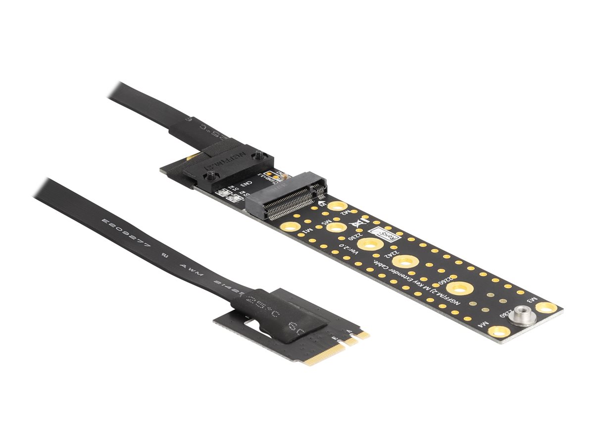 Riser Karte NVMe M2 Key AE Stecker zu Key M Slot mit 20 cm Kabel