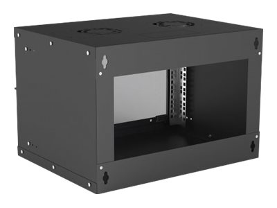 INTELLINET 48,26cm 19Zoll Wandverteiler Basic Line 6 HE 353 x 540 x 400 mm H x B x T Flatpack Schutzklasse IP20 schwarz