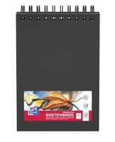 OXFORD Skizzenbuch Sketchbook DIN A5 blanko, schwarz Hardcover 40 Seiten, 1 St