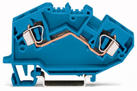 Wago Durchgangsklemme 2-Leiter 782-604 6,0qmm blau