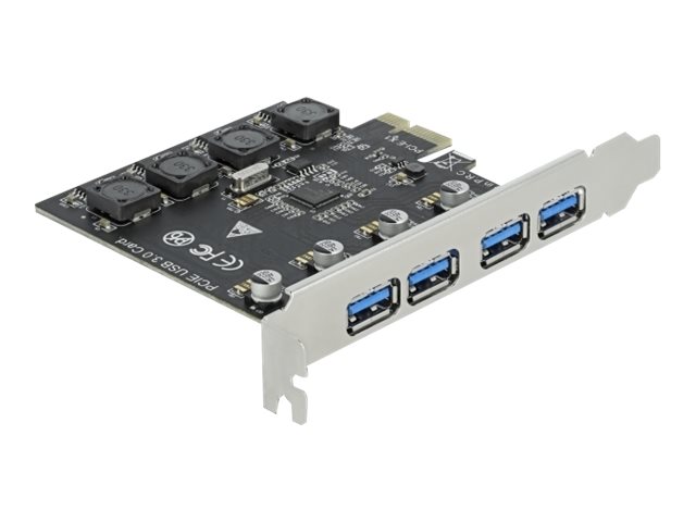 Delock PCI Express x1 Karte zu 4 x extern USB TypA Buchse SuperSpeed USB