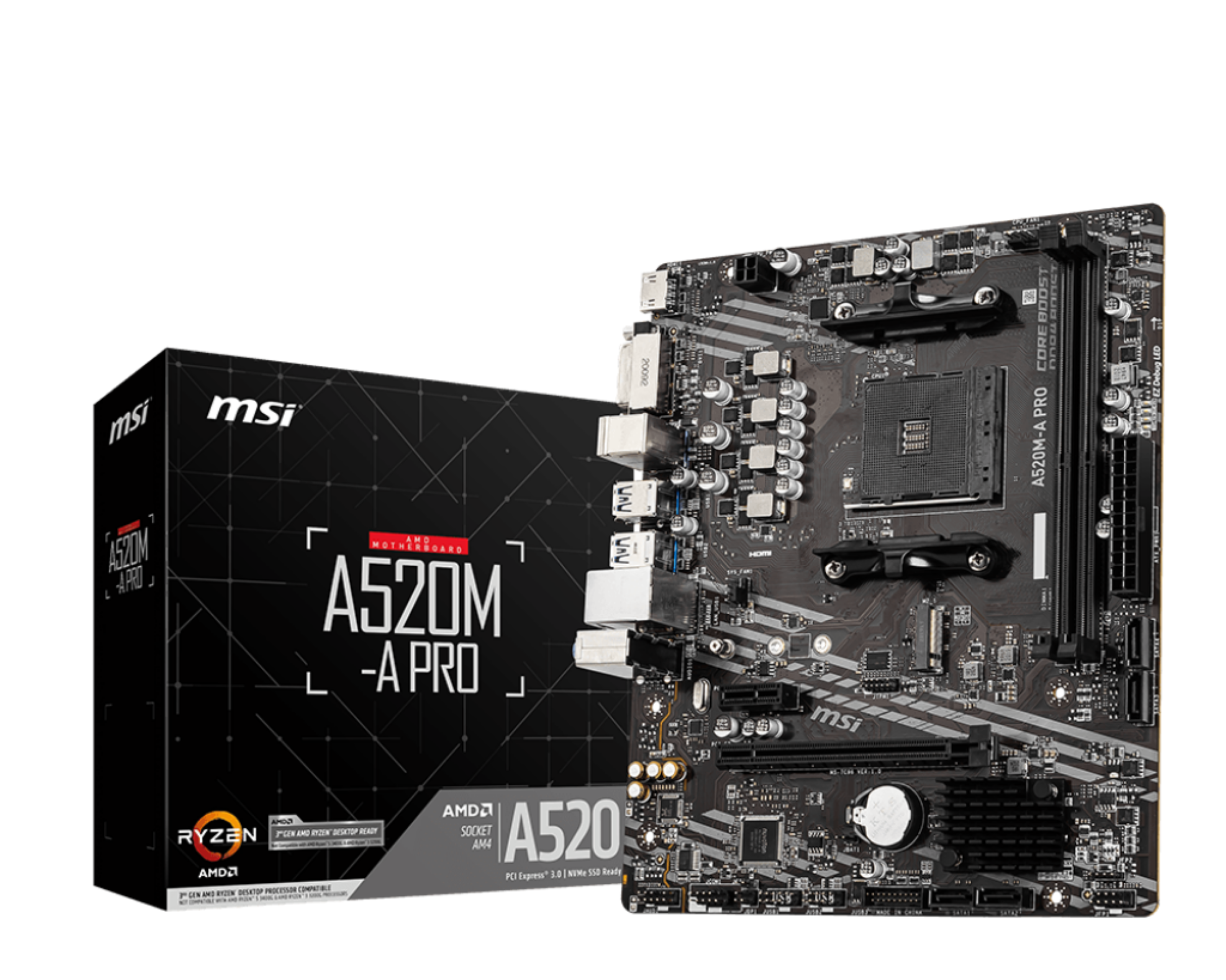 MSI A520MA PRO AMD SOCKET AM4 DDR4 micro ATX