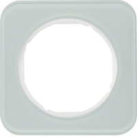 Berker Rahmen 10112109 1-fach R.1 Glas polarweiß Berker Rahmen 10112109 1-fach R.1 Glas polarweiß