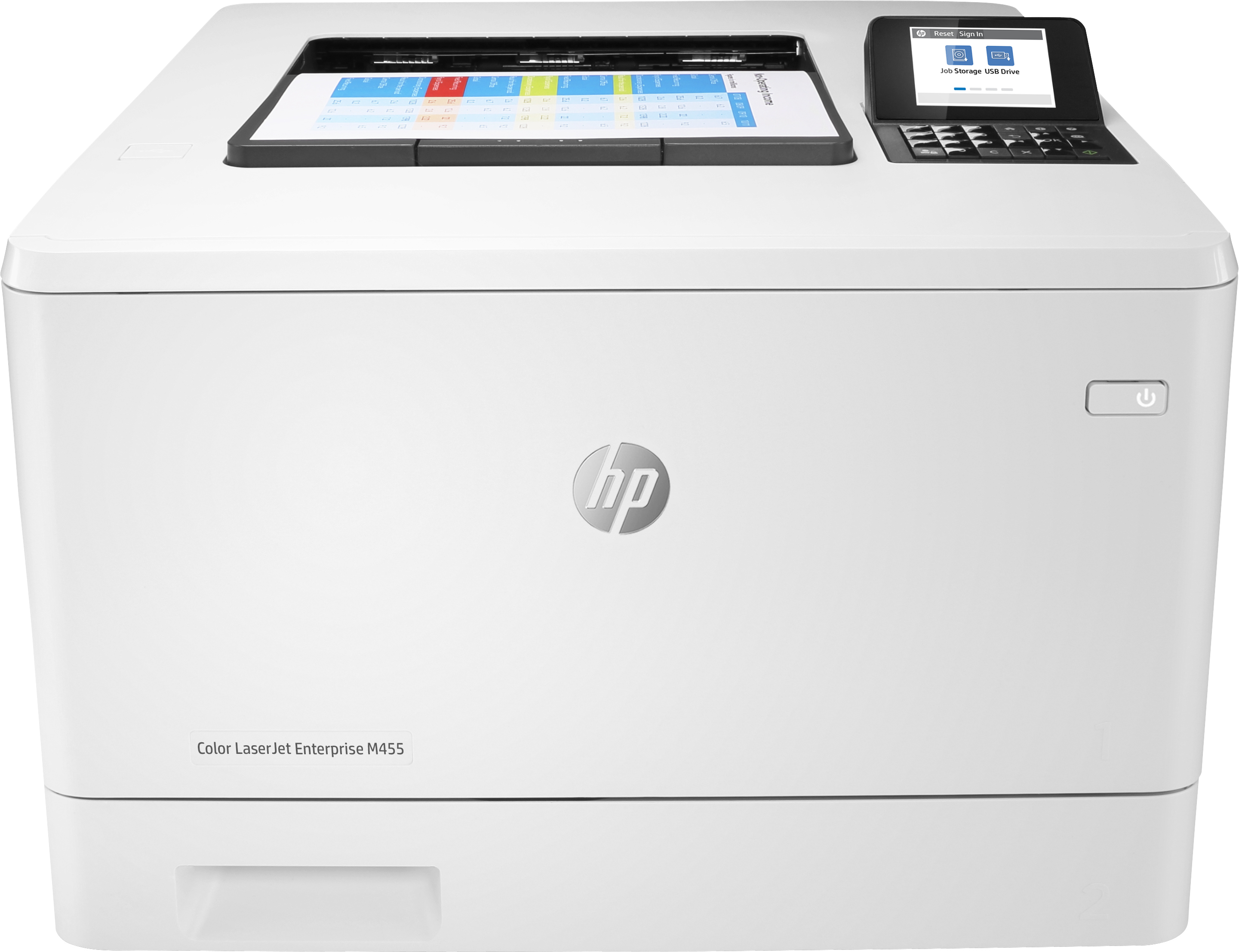 HP Color LaserJet Enterprise M455dn FarbLaserdrucker weiß